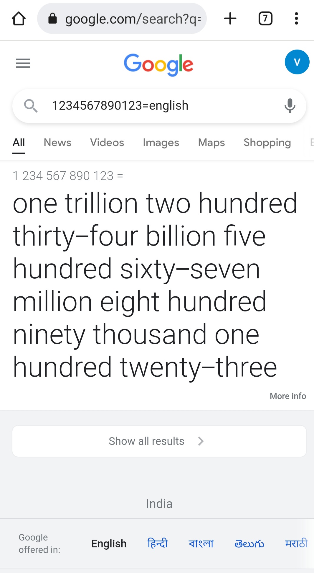 number valuation