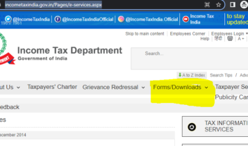 ITR form download